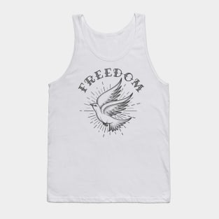 Flying Dove in the Sky Tank Top